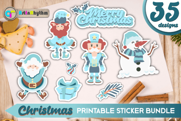 Download Coastal Christmas Sticker Bundle / PNG - Premium Resources