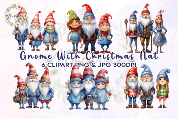 Download Gnome with Christmas Hat Clipart - Premium Resources